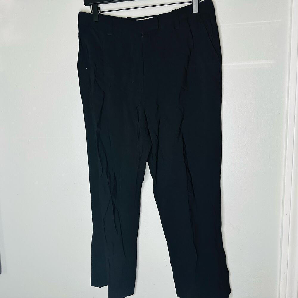 3.1 PHILLIP LIM Women's Black Trouser Style Crepe Pleated Pants Size 6